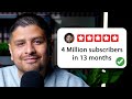 How I Went From Addict to 4 Million Subscribers in 13 Months