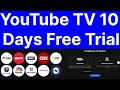 YouTube TV 10 Days Free Trial Code, Subscription