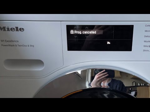 How To Cancel The Program On A Miele W1 Washing Machine - YouTube