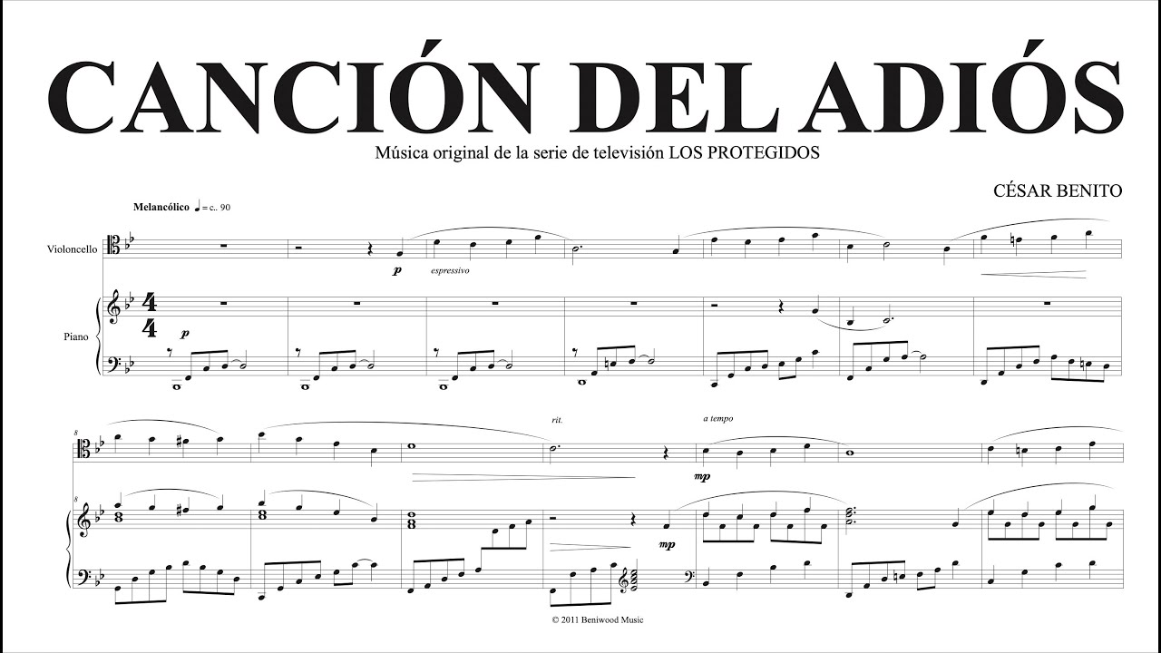Cesar Benito Canción Del Adiós Youtube