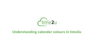 Understanding calendar colours | time2u