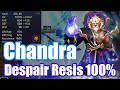 【Summoners War | Curry's RTA】The Power Chandra, Despair Resis ≒100% = God Guardian!!