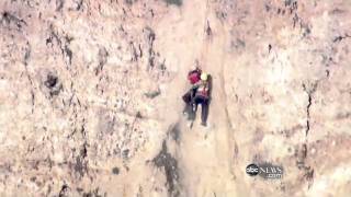 Rescue Caught on Video: Hiker and His Dog Rescued on Los Angeles Cliffside