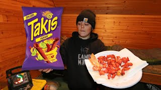 Using Takis to Cook my Walleye! (48 Hours on Red Lake)