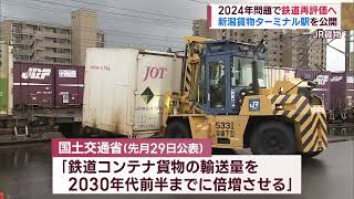 新潟貨物ターミナル駅の内部へ 2024年問題･CO2削減 注目される貨物列車･コンテナ輸送【新潟】スーパーJにいがた12月19日OA