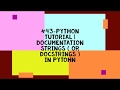 #46-PYTHON TUTORIAL | DOCUMENTATION STRINGS ( OR DOCSTRINGS ) IN PYTHON