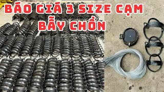 Báo giá 3 mẫu cạm kiềng bẫy mèo ,bẫy chồn 12,14,16cm mẫu bẫy kẹp nào đặt bẫy hiệu quả nhất?