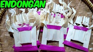 Busung ibung...!!! Cara membuat endongan untuk hari raya kuningan