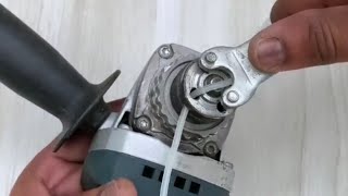 Creative guru turns an angle grinder into a fully-functional grass cutter! || WooGlobe