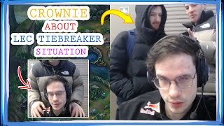 LR Crownie About LEC TIEBREAKER Situation 🤔 ft. Velja and Nemesis