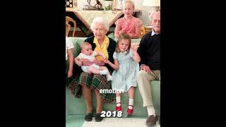 Queen Elizabeth II and some of her grandchildren and great grandchildren #foryourpage#queenelizabeth