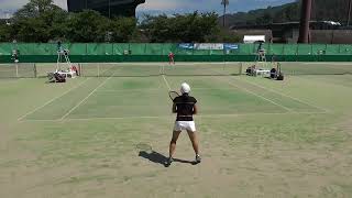 2021年IH テニス 女子シングルス1回戦 中川原凜 折尾愛真(福岡) vs 木島菜々花 東京学館浦安(千葉)