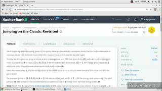 Jumping on the Clouds:Revisited Hacker rank Solution in C Programming Language
