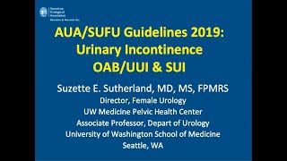 4 8 2020 Urology COViD Didactics - Urinary Incontinence- Evaluation & Treatment