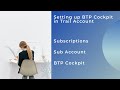 Setting up SAP BTP Trail Account | SAP BTP Cockpit | Configurations | Sub Accounts | Subscriptions