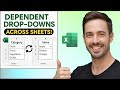 How to Create Dependent Drop-Down Across Sheets in Excel (No VBA)