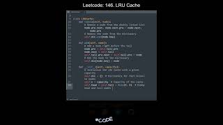 Leetcode 146. LRU Cache in Python | Python Leetcode | Python Coding Tutorial | Python Coding ASMR