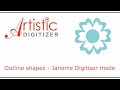 Outline shapes Janome Digitizer