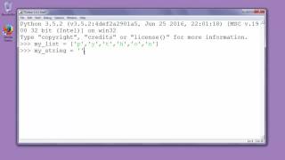 How to make string from list of strings in Python - example ( join() method)