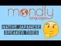 Learning Japanese on Mondly [Native speaker tries #16]