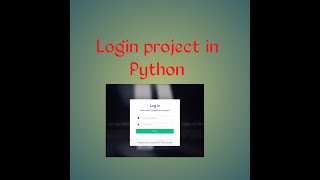 How to make Registraion and login system with databases in python || PYTHON WORLD ||