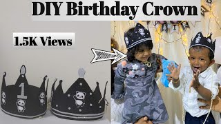 DIY Birthday Crown// Origami birthday crown tutorial // easy birthday crown tutorial