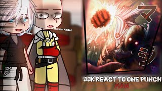 Jjk react to one punch man || Saitama vs Garou manga spoilers || jujutsu Kaisen React ||🇩🇪🇺🇸🇷🇺🇸🇦||