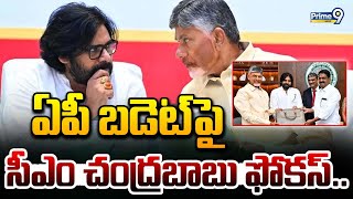 ఏపీ బడ్జెట్ పై సీఎం చంద్రబాబు ఫోకస్ | Cm Chandrababu | Ap Budget | Prime9News