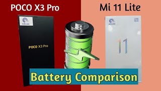 Poco X3 pro Vs Mi 11 lite Charging Test | X3 Pro battery Check | 11 Lite battery test | Cell Gate