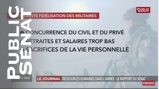 Ressources humaines dans l’armée : le rapport du Sénat