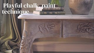 Stone and marble effect using chalk paint.