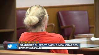 Standoff suspect faces new charges in Waukesha County