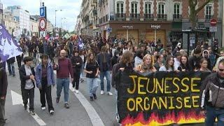 Retraites: manifestation à l'appel des organisations de jeunesse à Rennes | AFP