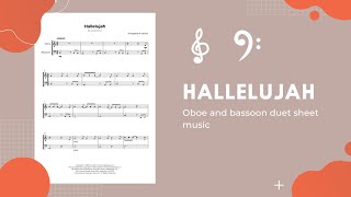 Hallelujah Oboe and Bassoon Duet Sheet Music