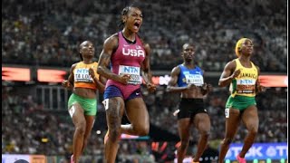 Sha'Carri Richardson wins 100m Gold in Budapest. / The Vertical Leap Podcast.