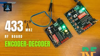 433 mhz RF Transmitter and Reciver | RF Encoder and Decoder Board