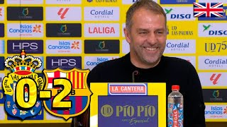 Press Conference HANSI FLICK: UD LAS PALMAS 0-2 FC BARCELONA