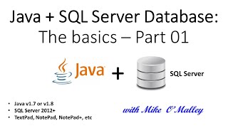 Java + SQL Server Database - Console App basics - Part 01