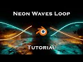 Neon Waves & Lines Growth Loop - Blender Tutorial