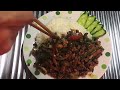 残り物🍳【ガパオ炒めご飯風】緑茶出涸らし🍵　【挽き肉料理】