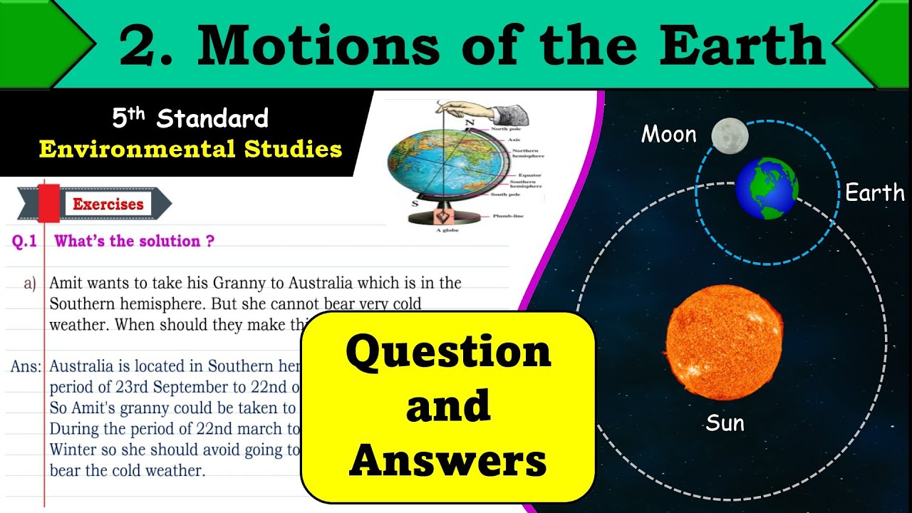 Motions Of The Earth | Lesson 2 | Question And Answers | Environmental ...