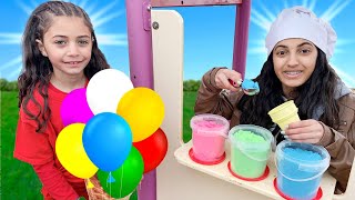 Hadil Play Selling SAND Ice Cream Toy Shop