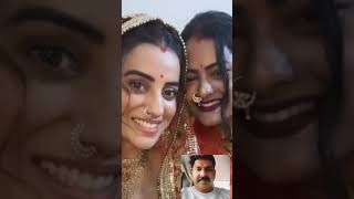 अक्षरा सिंह ने अपनी मामी को पवन सिंह से बात #pawansingh #aksharasingh #viral #youtube #shorts