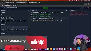 Operations on Tuples in Python Python Tutorial Day #25