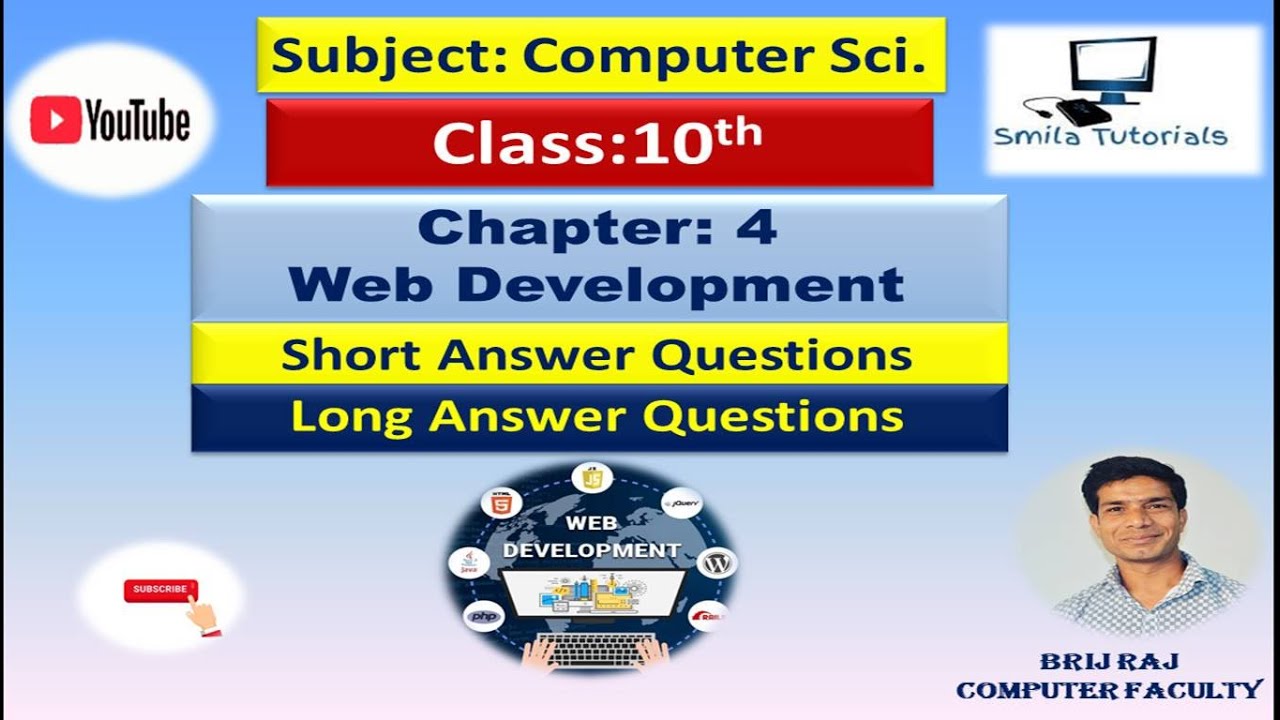 Class:10th Chapter-4 Web Development (Short And Long Answer Questions ...