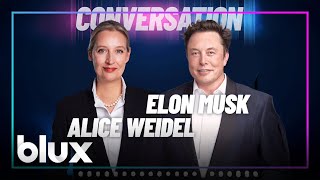 Elon Musk \u0026 Alice Weidel’s Explosive Conversation: Tech Meets Politics | #blux