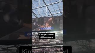 Kim Kardashian gets booed at LA Rams game with son Saint #shorts | Page Six Celebrity News
