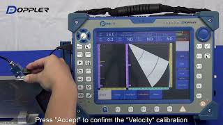 Phascan Velocity, Wedge delay & Sensitivity Calibration