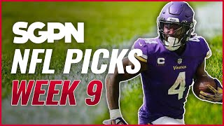 NFL Picks Week 9 - NFL Predictions 11/6/22 - Sports Gambling Podcast - NFL Predictions Week 9