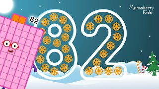 Numberblocks 82 Magic Run Christmas - Numberblocks Adventure | Number Counting Go Snowy